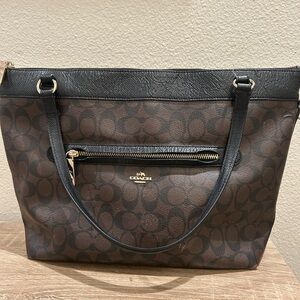 Coach Brown and Black Classic Tote